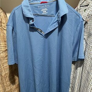 Stone Rose Men's Sky Blue Polo Shirt